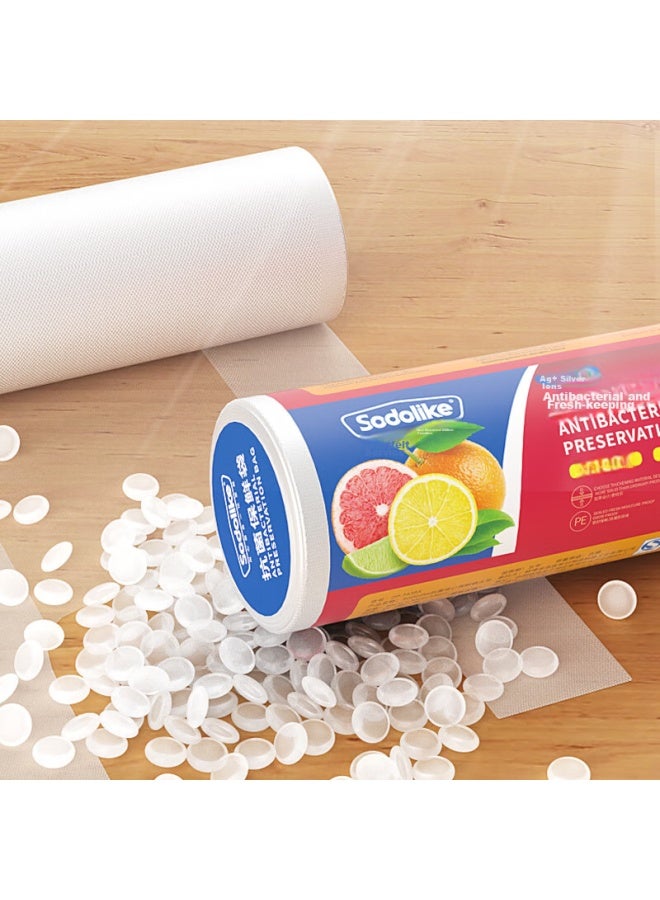 Sodolike Antibacterial Vest Food Storage Bags, Large Size 40*30cm*150 Pieces, Thickened And Enlarged, Handheld, Kitchen And Refrigerator Pe Food Bags - Image 4