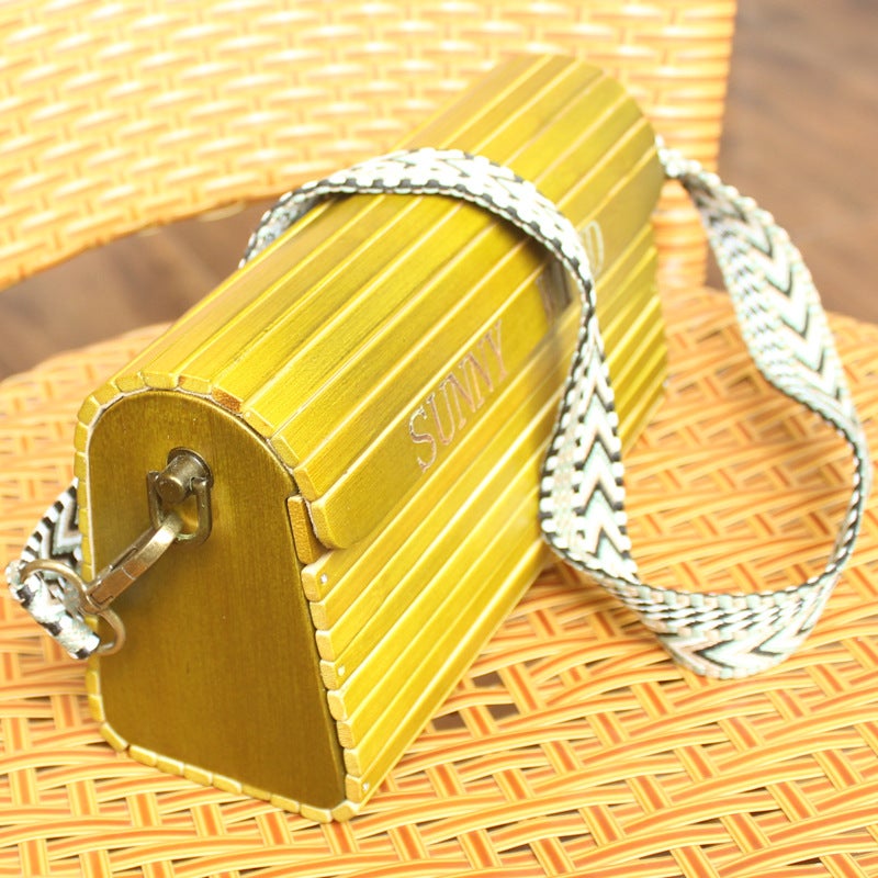 Handwoven Bamboo Tote Bag for Women - Image 5