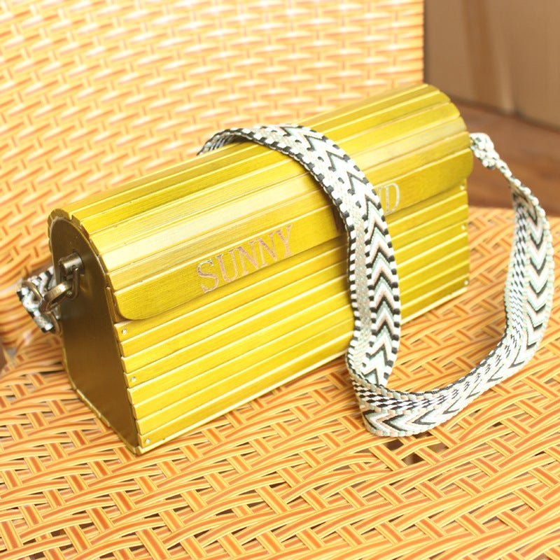 Handwoven Bamboo Tote Bag for Women - Image 4