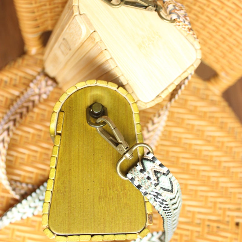 Handwoven Bamboo Tote Bag for Women - Image 3