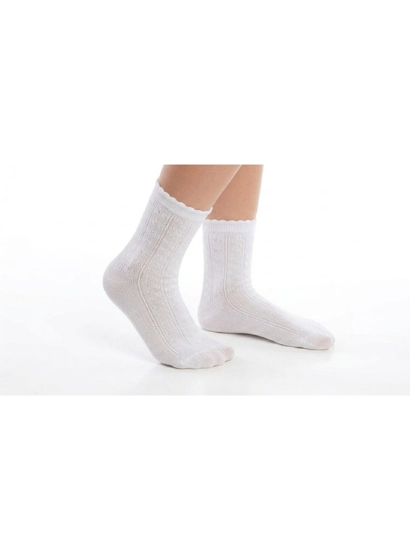 Tropical Girl's Crew length  Socks (Pack of 3) - Image 3