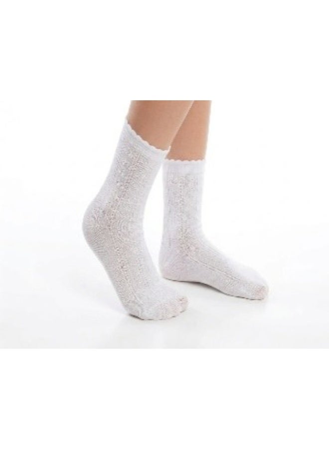 Tropical Girl's Crew length  Socks (Pack of 3) - Image 2