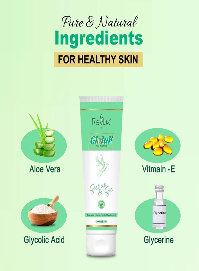 Revluk-Gloluk Face Wash Combo Pack - Deep Cleansing & Hydrating Formula | Natural Ingredients | Suitable for All Skin Types | Removes Dirt & Oil | 2 x 100ml - Image 4