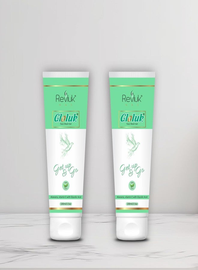 Revluk-Gloluk Face Wash Combo Pack - Deep Cleansing & Hydrating Formula | Natural Ingredients | Suitable for All Skin Types | Removes Dirt & Oil | 2 x 100ml - Image 1