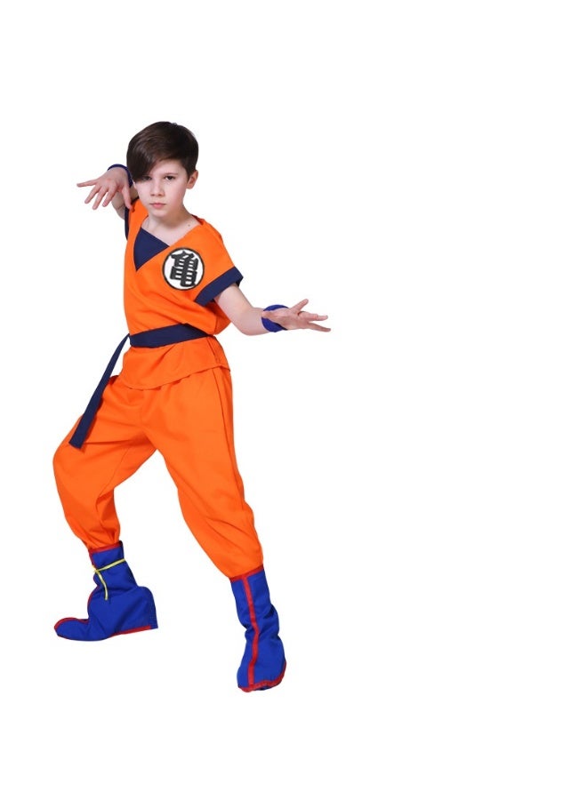 NIBEMINENT Halloween Dragon Ball Goku costume Children's men's Turtle Style anime performance Party - Image 1