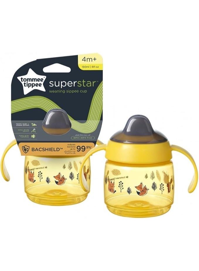 tommee tippee Superstar weaning sippee cup 190 ml - 4m+ - Image 2