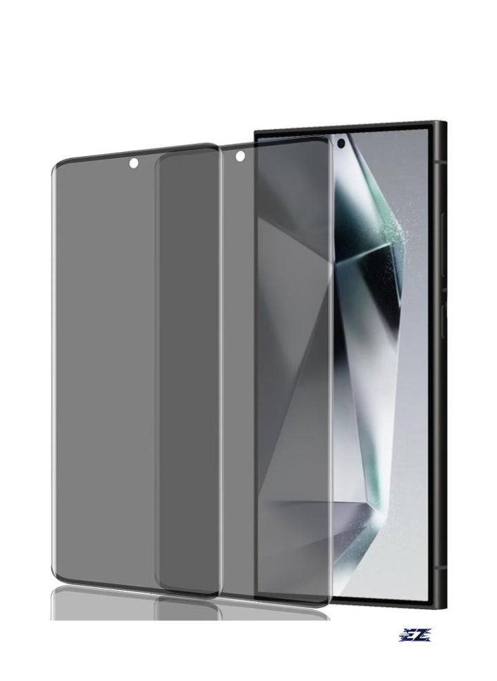 vesus Samsung Galaxy S24 Ultra Privacy Screen Protector â€“ 2-Pack Tempered Glass Film, Anti-Spy 9H Hardness, Privacy Protection, Bubble-Free, Ultra Clear Tempered Glass Film for Maximum Security and Display Clarity - Image 1