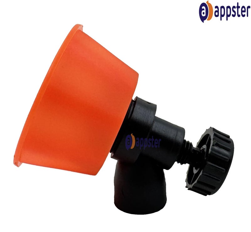 APPSTER Adjustable Plastic Sprayer Nozzle with Windproof Cap for Agriculture Sprayer Pump, High-Pressure Mist Nozzle, Garden, Grass Sprinkling Misting Fogger 2 Spray Modes Nozzles (Pack of 1pc) - Image 5