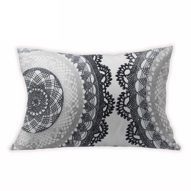 COOZLY Microfiber 200 TC Pillow Cover (Grey_20"x36") - Image 1