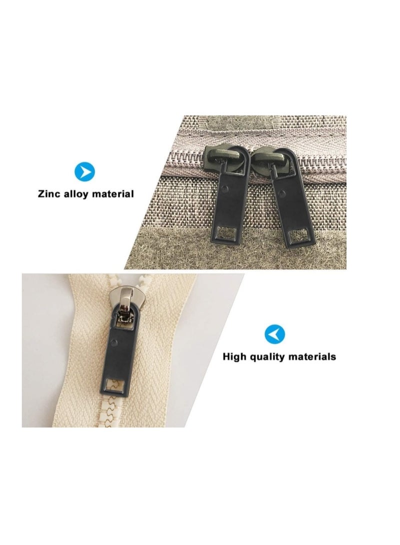 OASIS-TH Replacement Zipper,4 Pieces Zipper%BF%E7%BF%BB%E8%AF%91&oq=&gs_lcrp=EgZjaHJvbWUqD Pull Tabs Zinc Alloy Pendant Zipper Extension Heavy Duty Zip Fixer Zipper Tags Repair Pull Tab for Clothes Luggage Suitcase Boots Handbags - Image 3