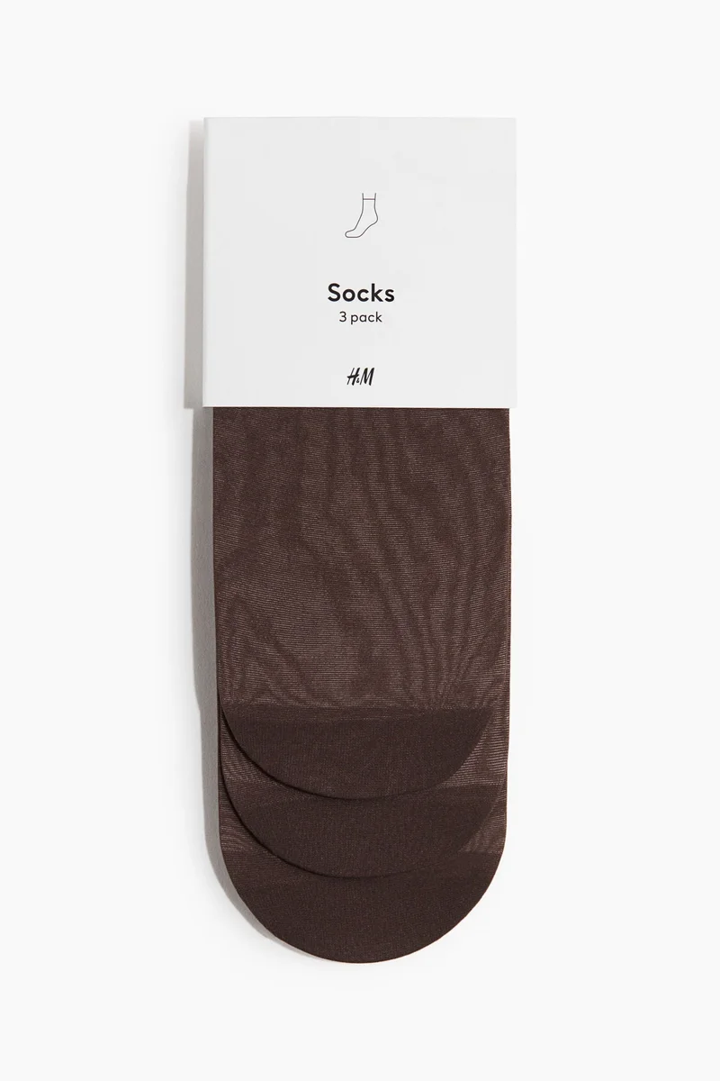 H&M 3-pack socks 20 denier