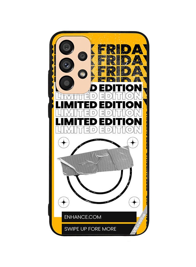 VR CREATIVE Protective Case Cover For Samsung Galaxy A23 Black Friday Design Multicolour - Image 1