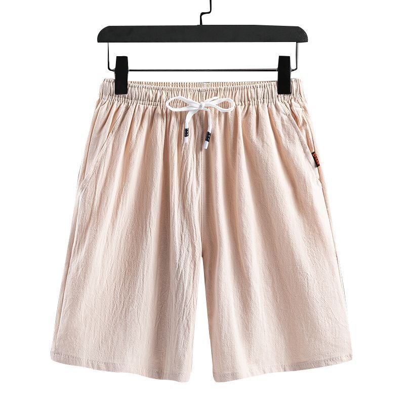 Linen Shorts Men'S Summer Thin Plus Size Pants Casual Sports Beach Cotton And Linen Pants Fashion Brand All-Match - Image 5