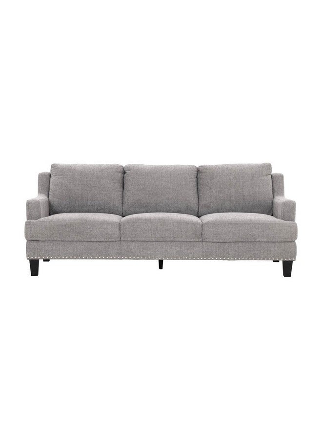 ميكاسا كنبة ثلاثة مقاعد بتصميم أنيق وعصري مع وسائد رمادي SS5377BF63D-GR 87 x 97 x 215 سم SS5377BF63D- GR - Image 1