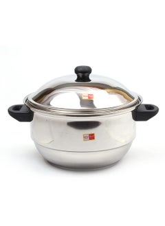 KCL KCL Stainless Steel Sandwich Bottom MultiKadai Idly Steamer / 21 Idly - 3 Plate  - Image 2