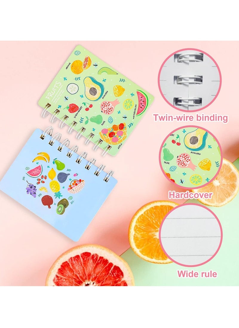 Generic - 4pcs Mini Spiral Notebook Thickened Horizontal, Small Spiral Notepad Cartoon Pocket Notebook, Ledger Notebook Handwriting Diary Drawing Tablet - Image 1
