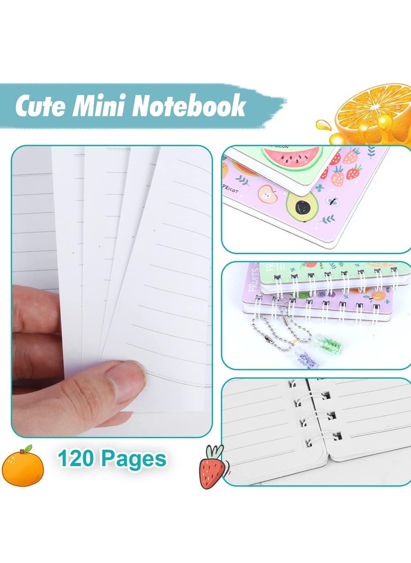 Generic - 4pcs Mini Spiral Notebook Thickened Horizontal, Small Spiral Notepad Cartoon Pocket Notebook, Ledger Notebook Handwriting Diary Drawing Tablet - Image 1
