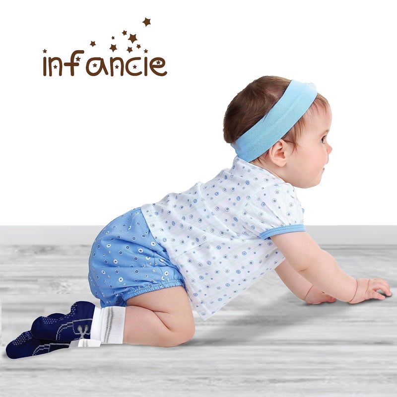 infancie Baby Socks Newborn Socks 12 Pairs - (6-12 Months) â€“ Soft And Comfortable Babies Grip Sock, Premium Newborn Baby Sock, Gift For Little Boys - Image 2
