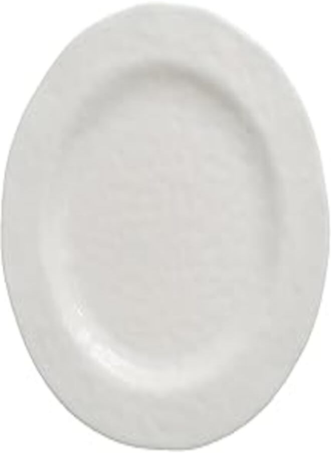 Moments Moments Round Plate 6-Piece Set, 36 cm Diameter, Ivory 