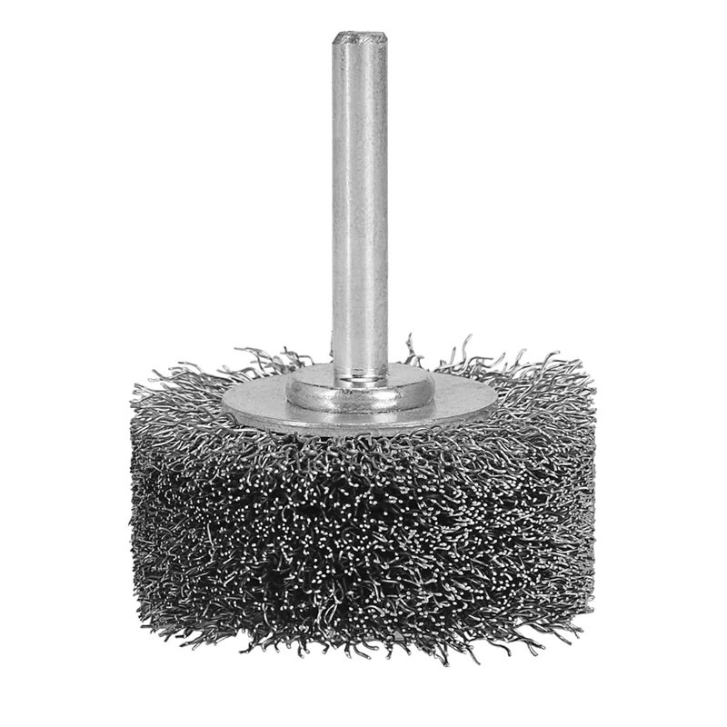 Baisiky Baisiky 2 Inch Wire Wheel Conflex Brush00118 Coarse Crimped Steel Bristle 14in Mounted Stemfor CleaningDeburring Paintting20000RPM - Image 1
