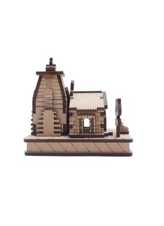 AKCraft AK Craft 3D Wooden KEDARNATH Temple Model for OfficeTemple CAR Home Gift Size 9 X 9 X 65 CM  - Image 2
