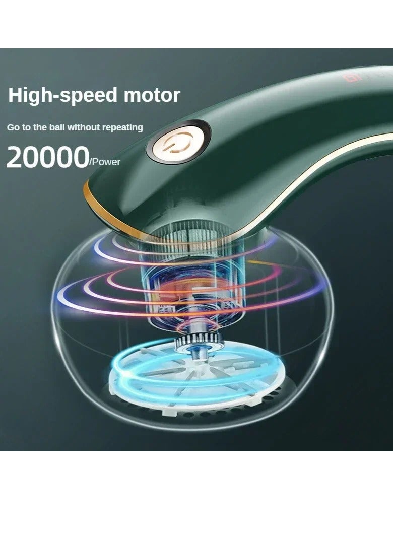 AROAQ Electric Lint Remover, USB Rechargeable Pellet Remover Machine, Portable And Durable Fabric Shaver, Double Protection Efficient Fabric Fuzz Remover With Suction Device, (White) - Image 2