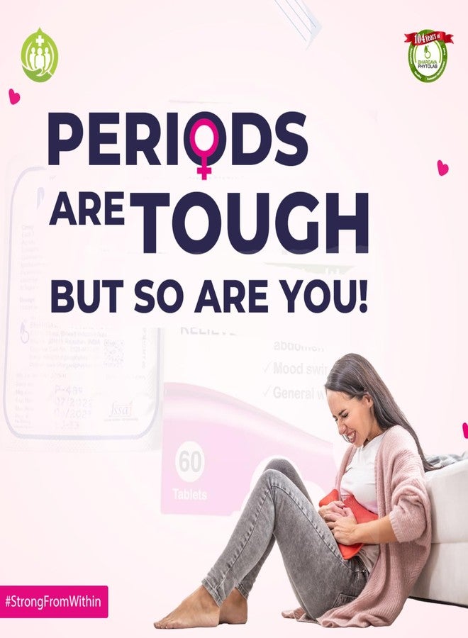 Bhargava Meniphib Menstrual/Period Pain Relief Helps to Reduce Menstrual/Period Cramps & Pain, Mood Swings Relieves Stress & Anxiety, Irritability & Increases Energy for Women Health (Pack of 2) - Image 4