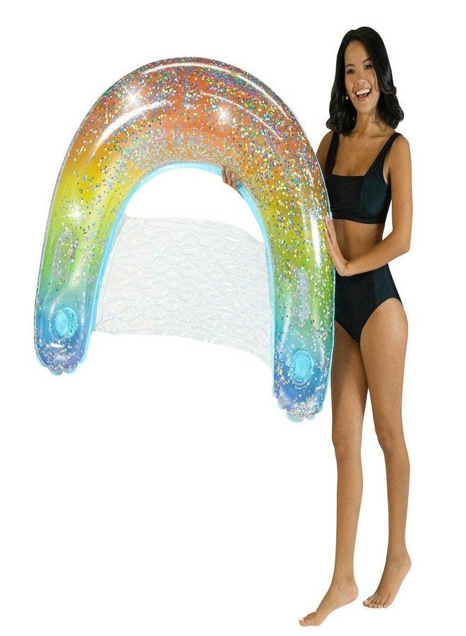 Poolcandy مجموعة حفلات بولكاندي قوس قزح مع كرسي شمس فاخر وخرطوم سباحة عملاق PC6123GRH - Image 3