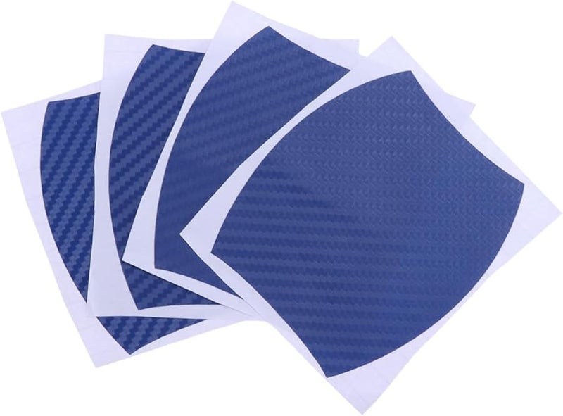 Blue Car Door Handle Scratch Resistant Protector Film 4 Pieces - Image 1