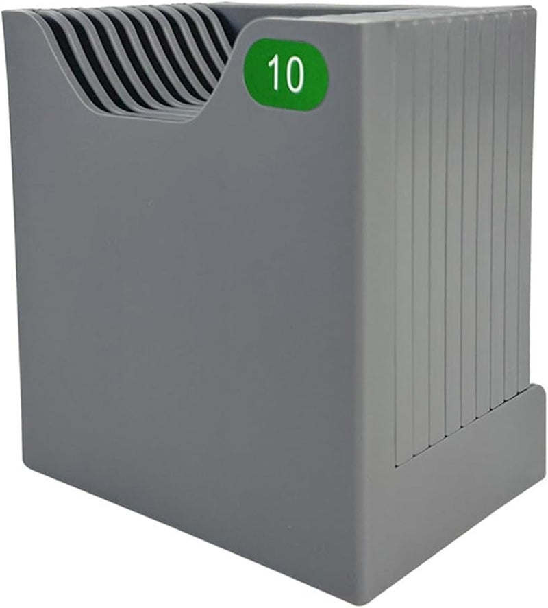 Black Expandable Time Card Rack Lightweight Multifunctional for Office Indoor Outdoor Attendance Management - Image 1