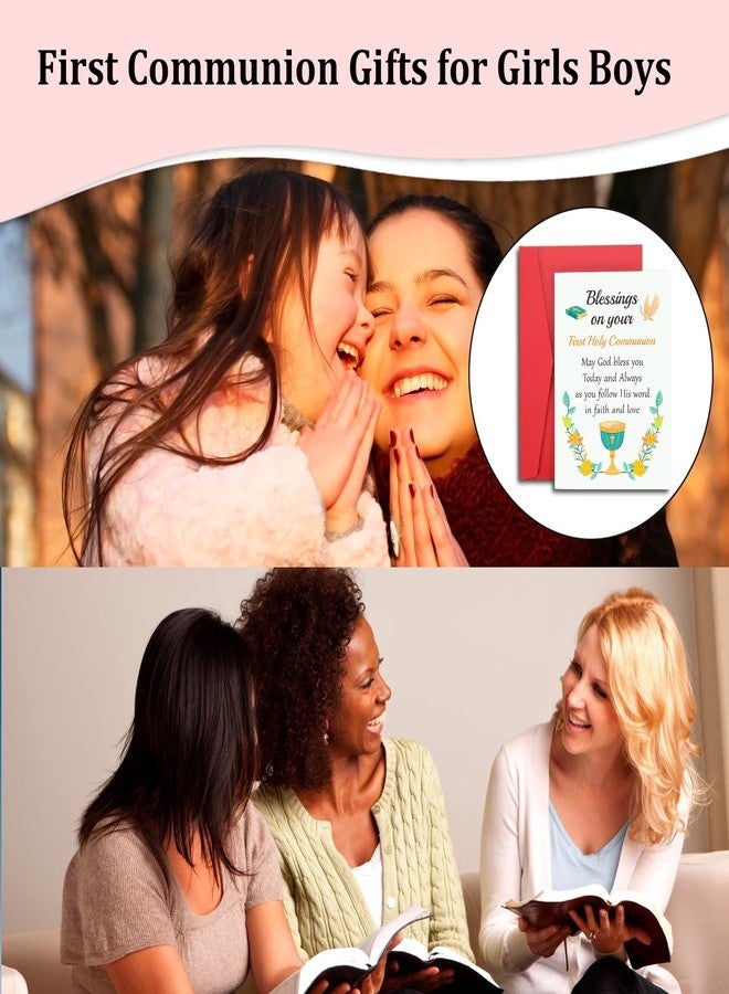 Fleure Esme First Communion Gifts for Girls Boys Kids 2026 First Communin Card for Teen Girl Boy Easter 1st Holy Communion Gifts for Christian Bible Verse Religious Baptism Catholic Boys Girls Confirmation Gift - Image 3