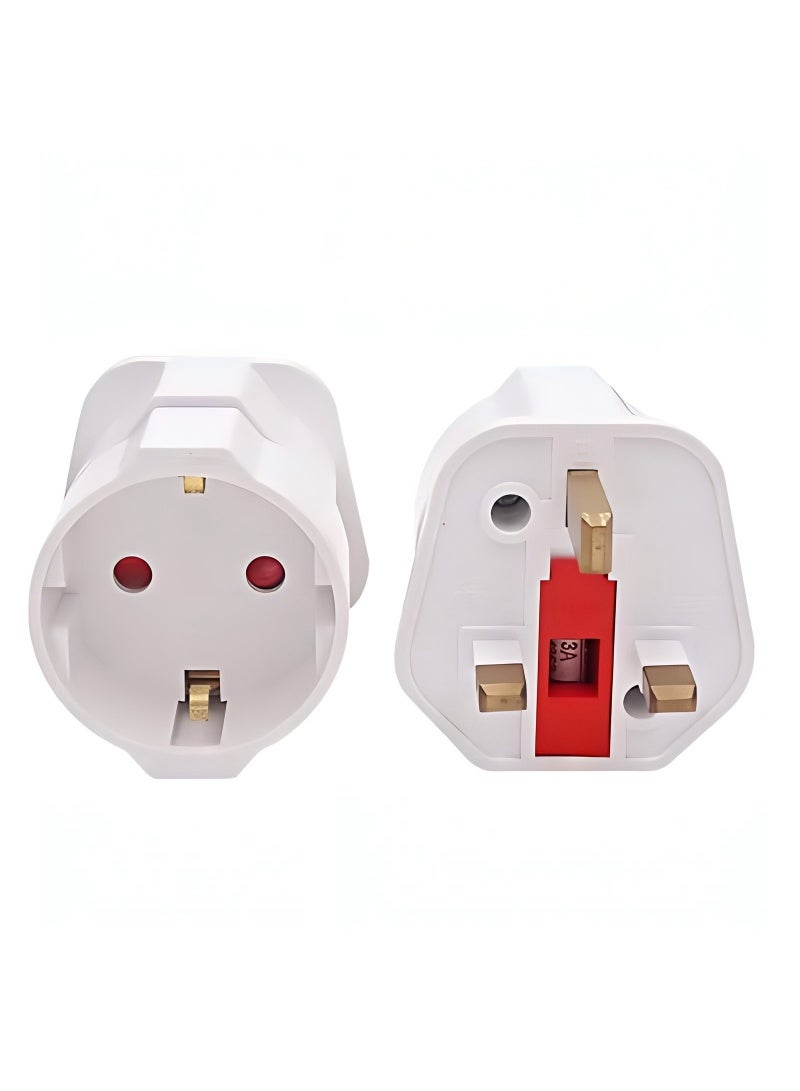 سوكيت Socket Uk Travel Adapter Multipurpose Adapter Plug 2 Pin To 3 Pin Plug