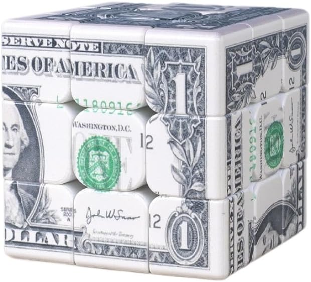 Cuberspeed Dollar Cube 3x3 Magic Cube US Dollar Bill Speed Cube Puzzle Toy - Image 5