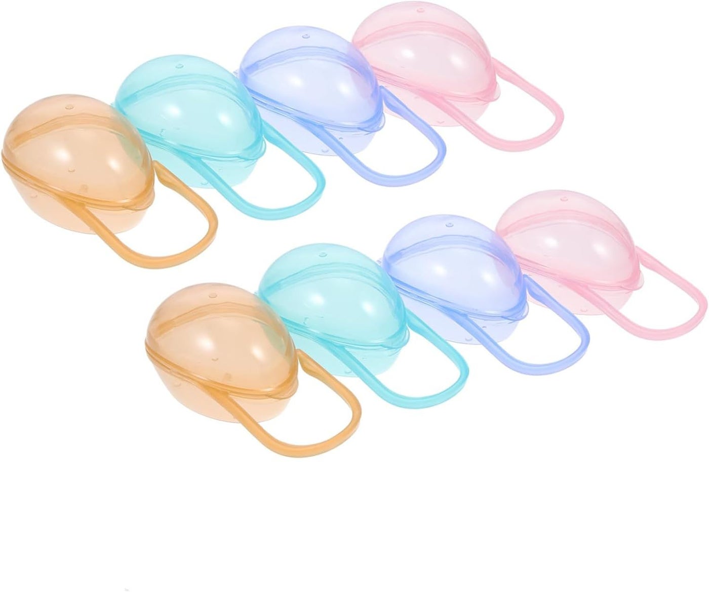 8 Pcs Pacifier Holder Storage Cases Set Durable Multi Purpose Box For Easy Organization Compact Design