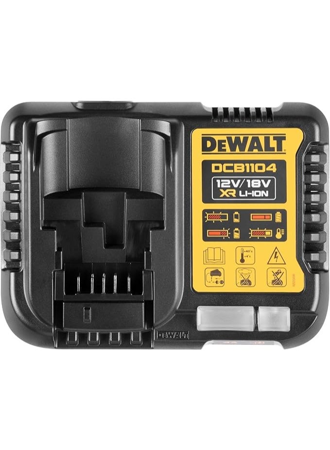 DeWalt XR Universal Charger 12V/18V for Li-Ion Batteries, Model DCB1104-QW - Image 2