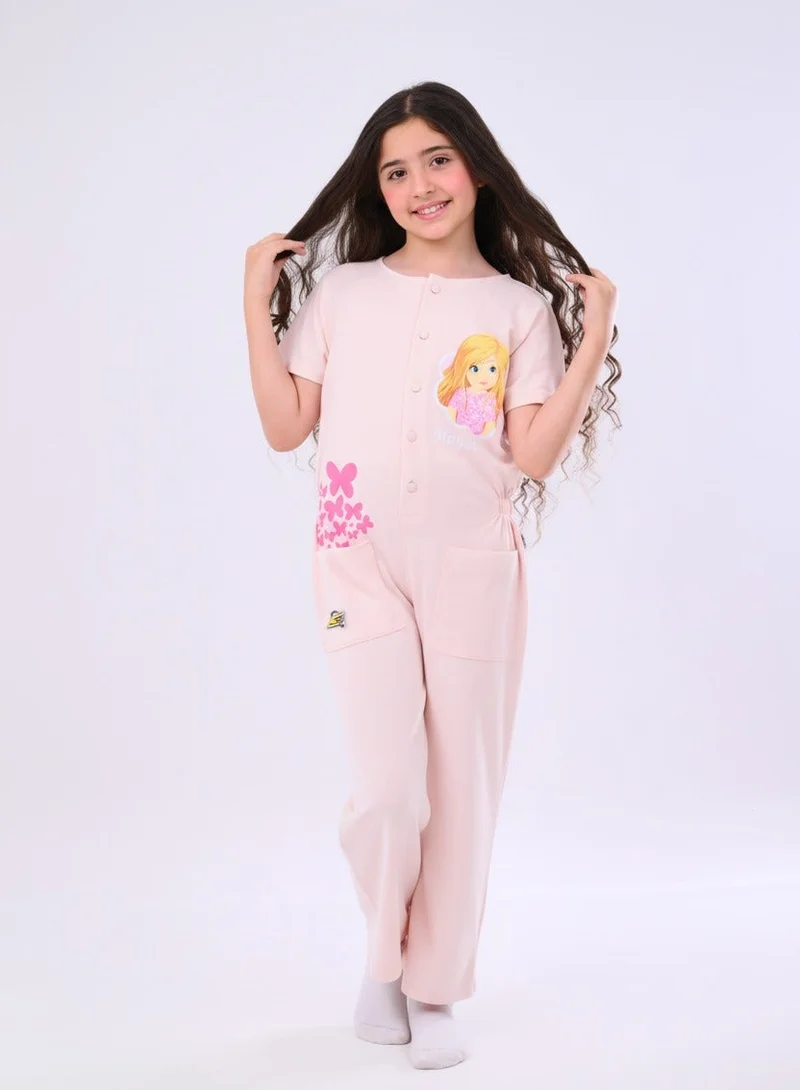 zaitoon Jumpsuit with Hayati Girl print
