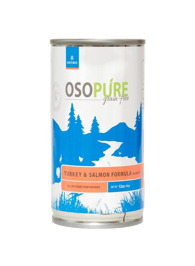 ARTEMIS Osopure Wet Canned Dog Food (Turkey Salmon, 12 Cans)