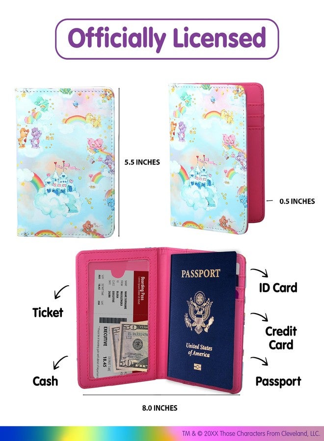 SALLY ROSE Care Bears Passport Holder for Travel Official License, Cute Passport Cover for Women, Care Bear Passport Protector - Image 3