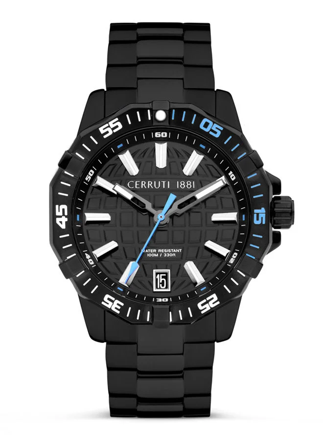 Cerruti Watch for Men - Black Dial - 44 MM
