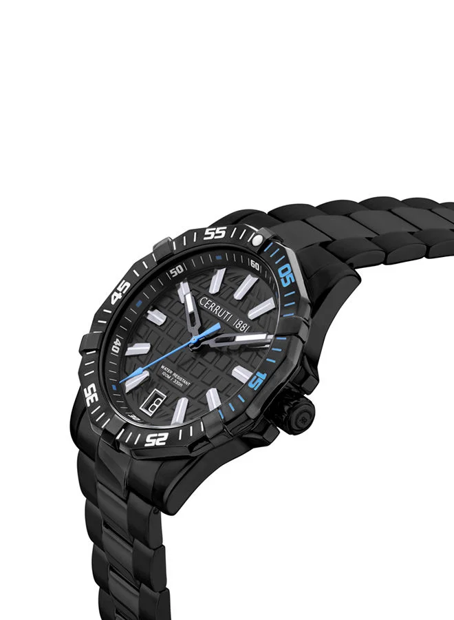 CERRUTI 1881 Cerruti Watch for Men - Black Dial - 44 MM