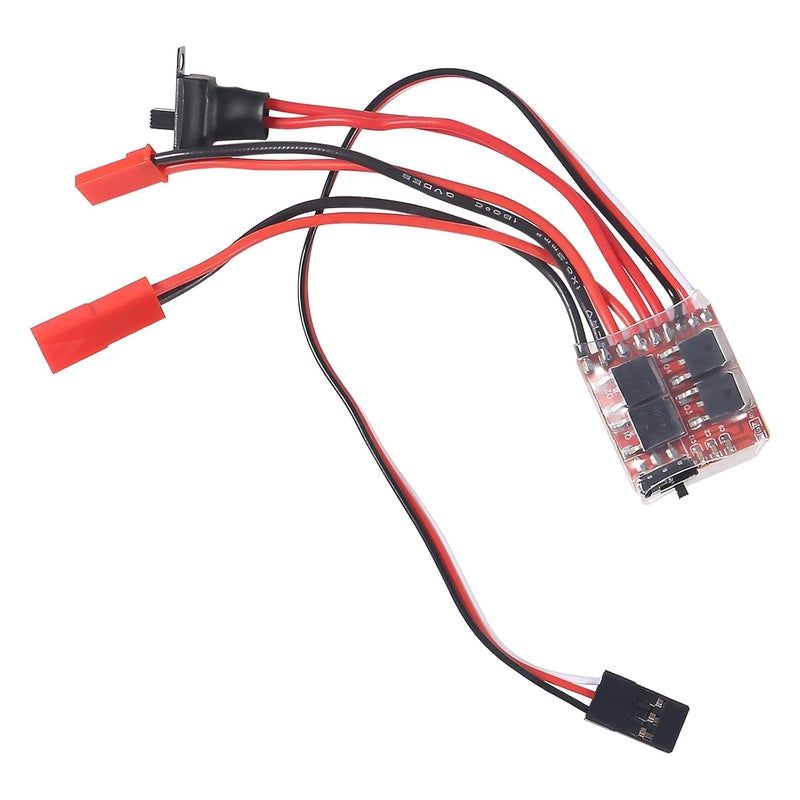 UMLIFE 4 PCS Mini RC 20A Brushed ESC Motor Speed RC ESC 2KHz Forward Reverse Brush Brake RC 2S for Controller Boat RC Car Tank - Image 4
