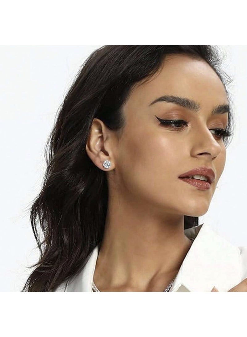 ڤيا أقراط كريستال فاخرة متعددة المقاسات – طقم 6 أزواج للنساء - Image 4