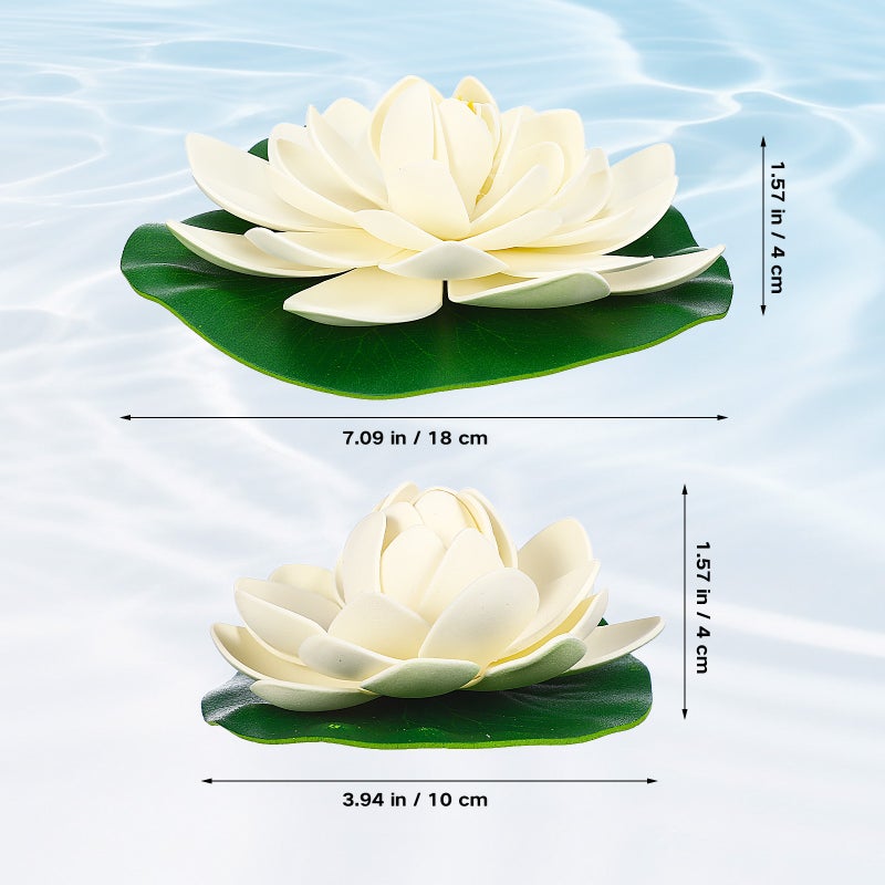 🌱 6 قطع نباتات صناعية عائمة لتزيين برك وأسماك - Image 3