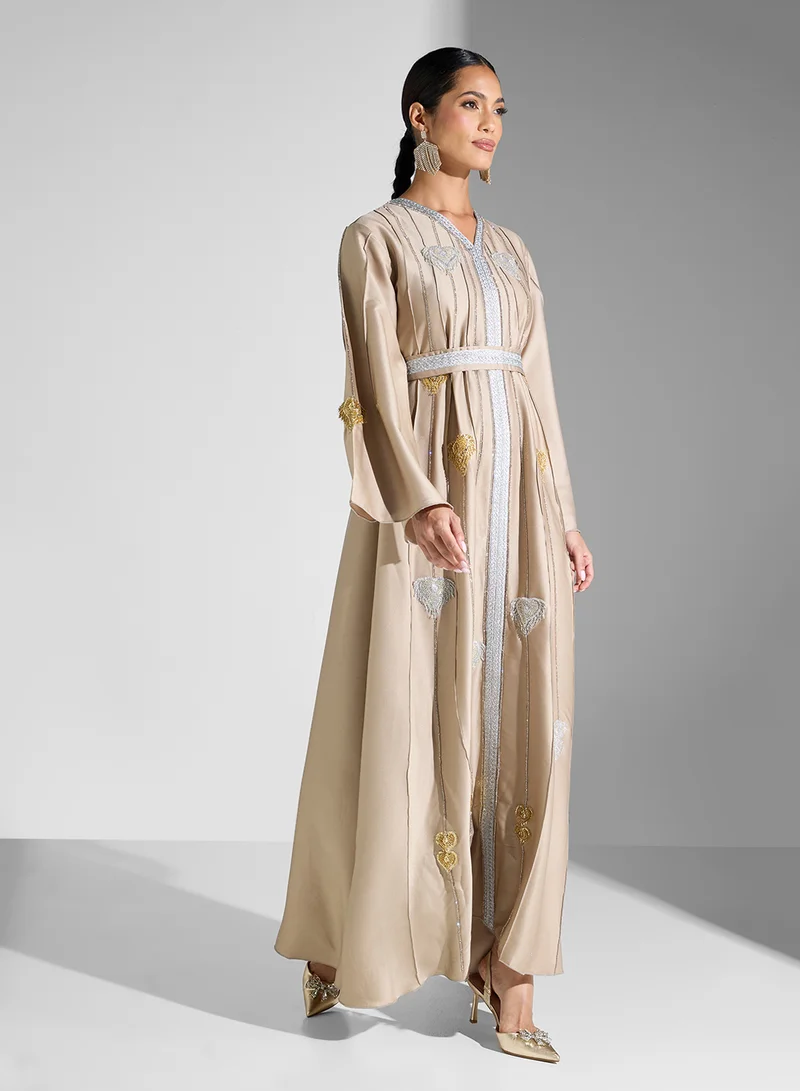 hayas closet Embellished Maxi Dress