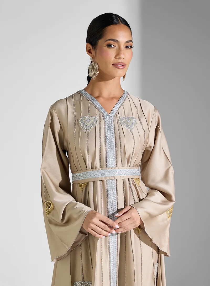 hayas closet Embellished Maxi Dress