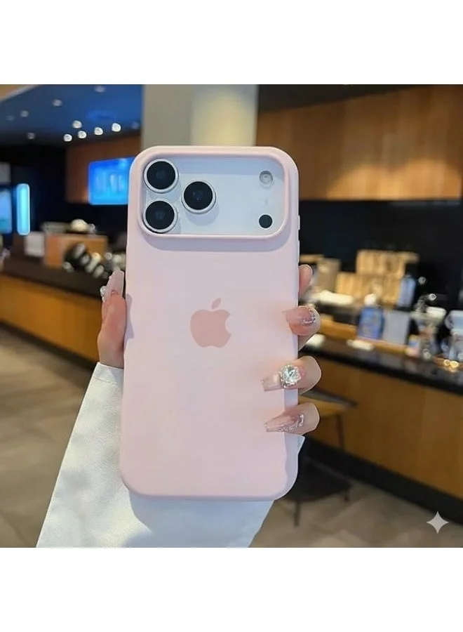 Mobcos New iPhone 17 Pro Pink Luxury Magnetic Compatible for iPhone Series – Shockproof, Slim Fit, Soft-Touch Protective Cover with Magnetic Wireless Charging Support