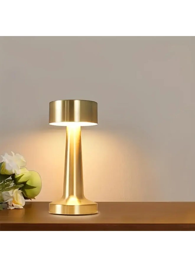 Generic - LED Touch Gold Table Light Perfect Bedside Table - Coffee Table Lamp - Dining Table LED Lamp - PC Table Lamp 21x9x9 cm - Image 1