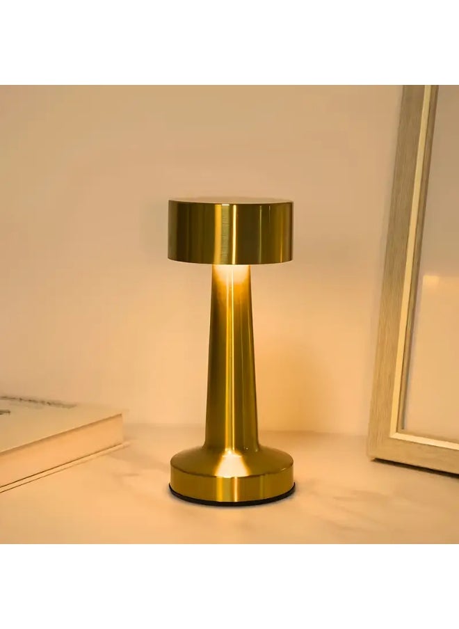 Generic - LED Touch Gold Table Light Perfect Bedside Table - Coffee Table Lamp - Dining Table LED Lamp - PC Table Lamp 21x9x9 cm - Image 1