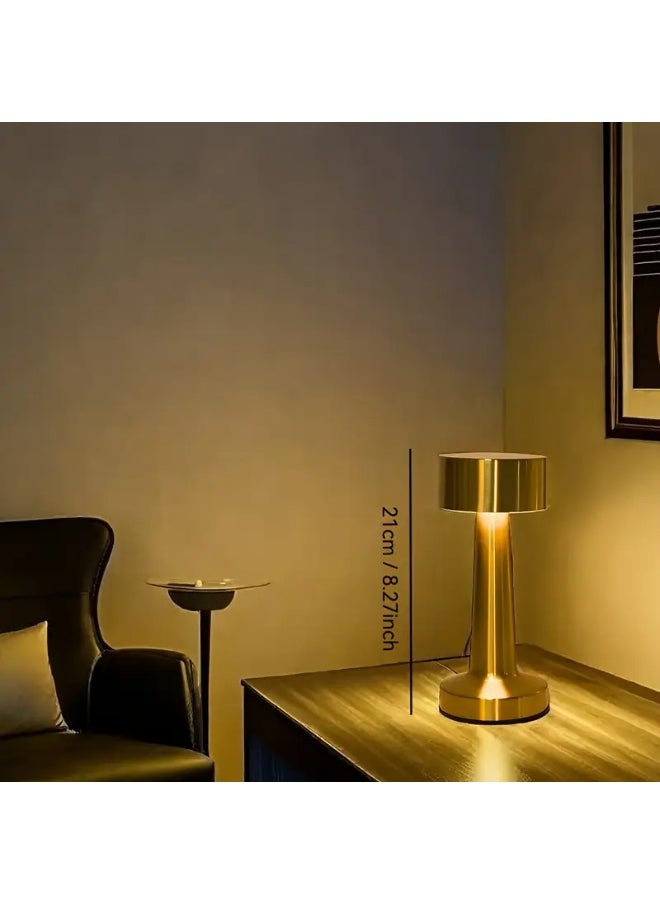 Generic - LED Touch Gold Table Light Perfect Bedside Table - Coffee Table Lamp - Dining Table LED Lamp - PC Table Lamp 21x9x9 cm - Image 1