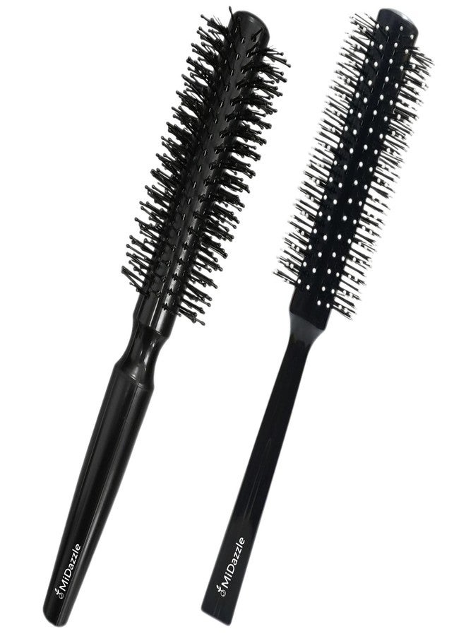 Midazzle Professional Roller Hair Brush for Adding Curls, Volume & Waves in Hair| Men and Women| Hair Volumizer Round Brush| All Hair Types Perfect Tool for Blow Drying (Pack Of 2) - Image 1